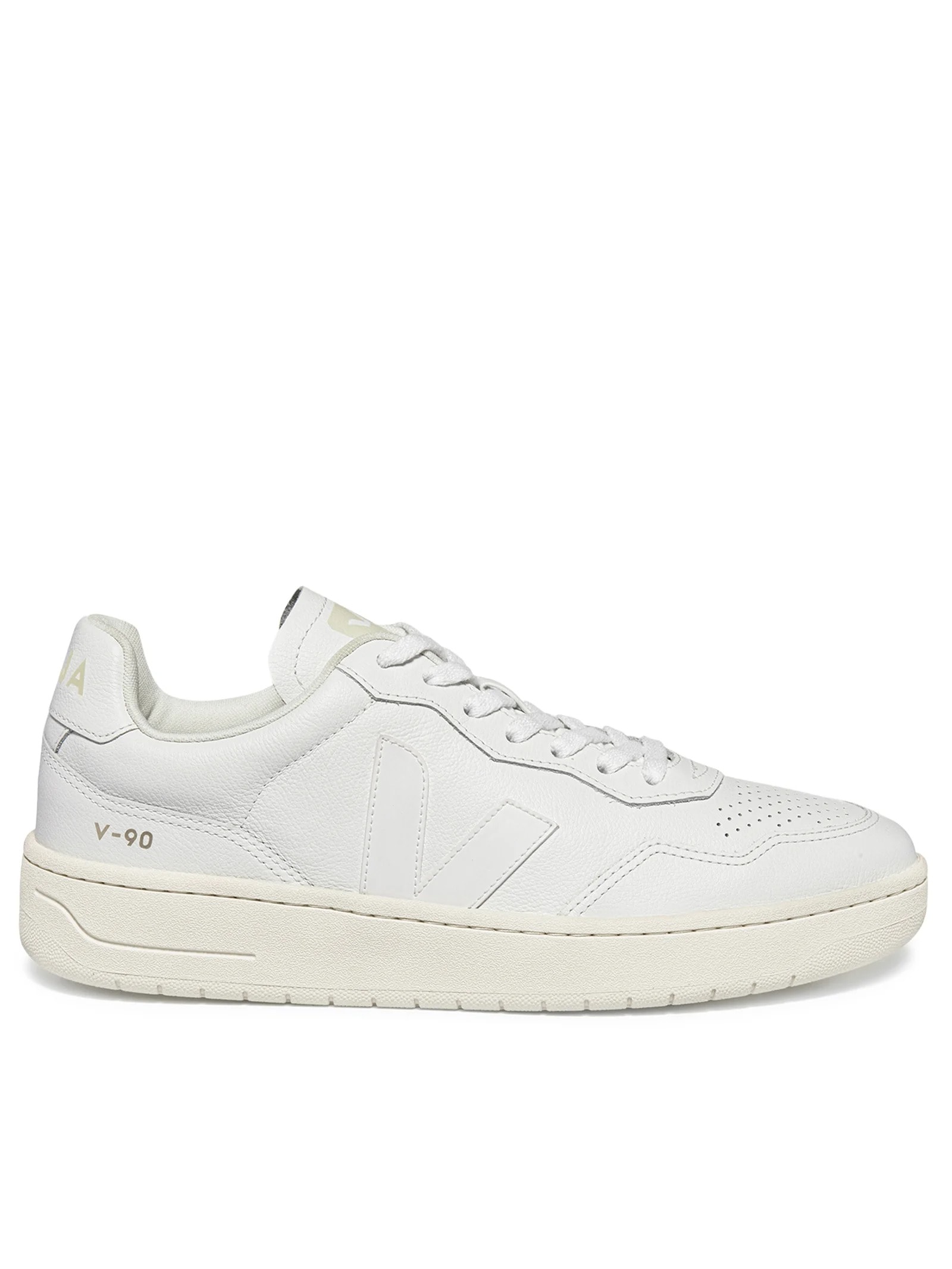 Tênis Unissex V-90 O.T. Leather Branco Veja