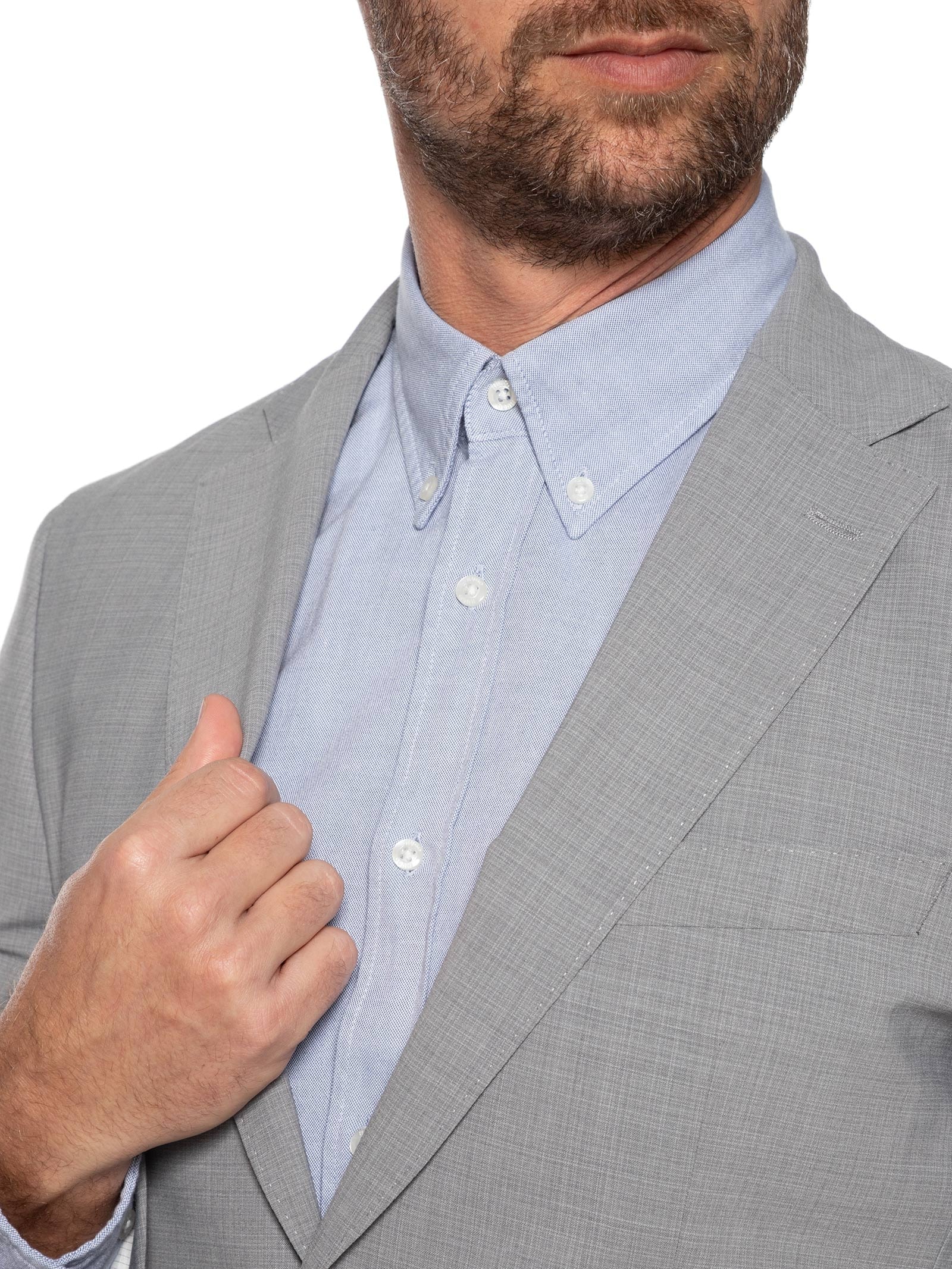 Terno Costume Masculino P-HUGE-2PCS-WG-253 Cinza Boss