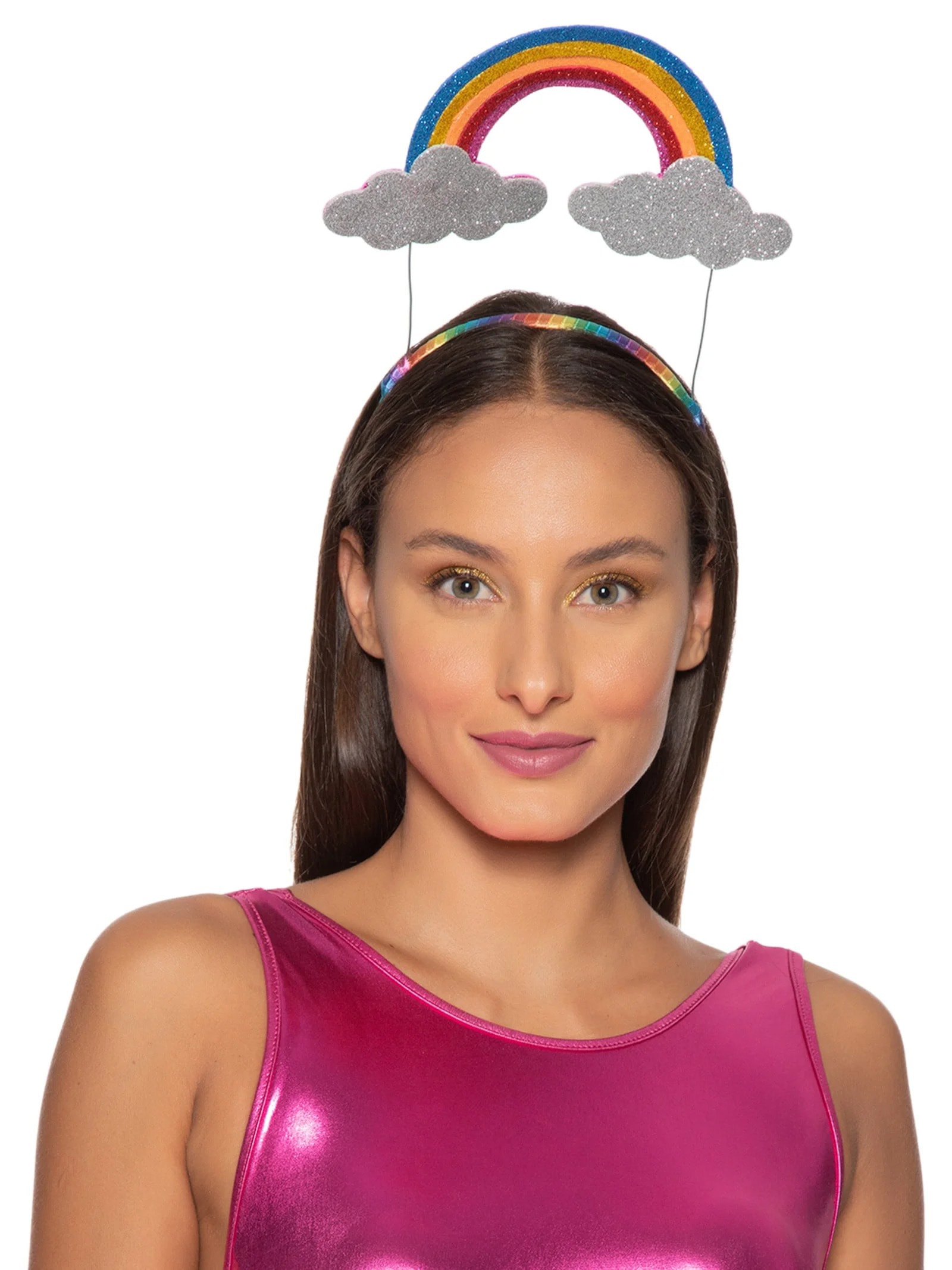 Tiara Carnaval Arco Íris Vermelho Market 33