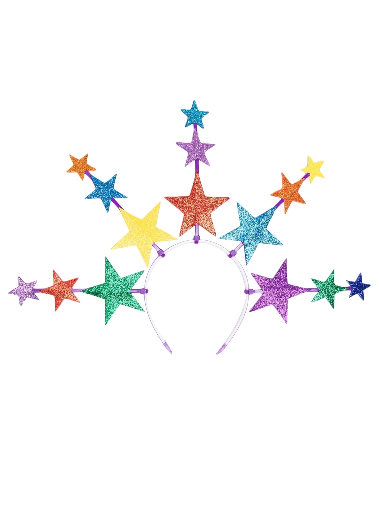 Tiara Carnaval Estrelas Roxo Market 33