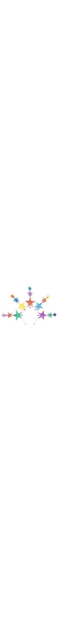 Tiara Carnaval Estrelas - Roxo