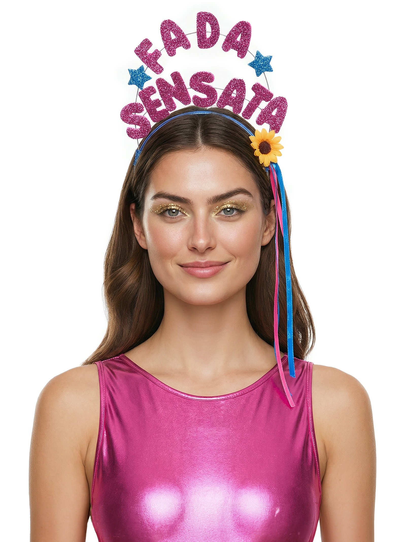 Tiara Carnaval Fada Sensata Azul Market 33