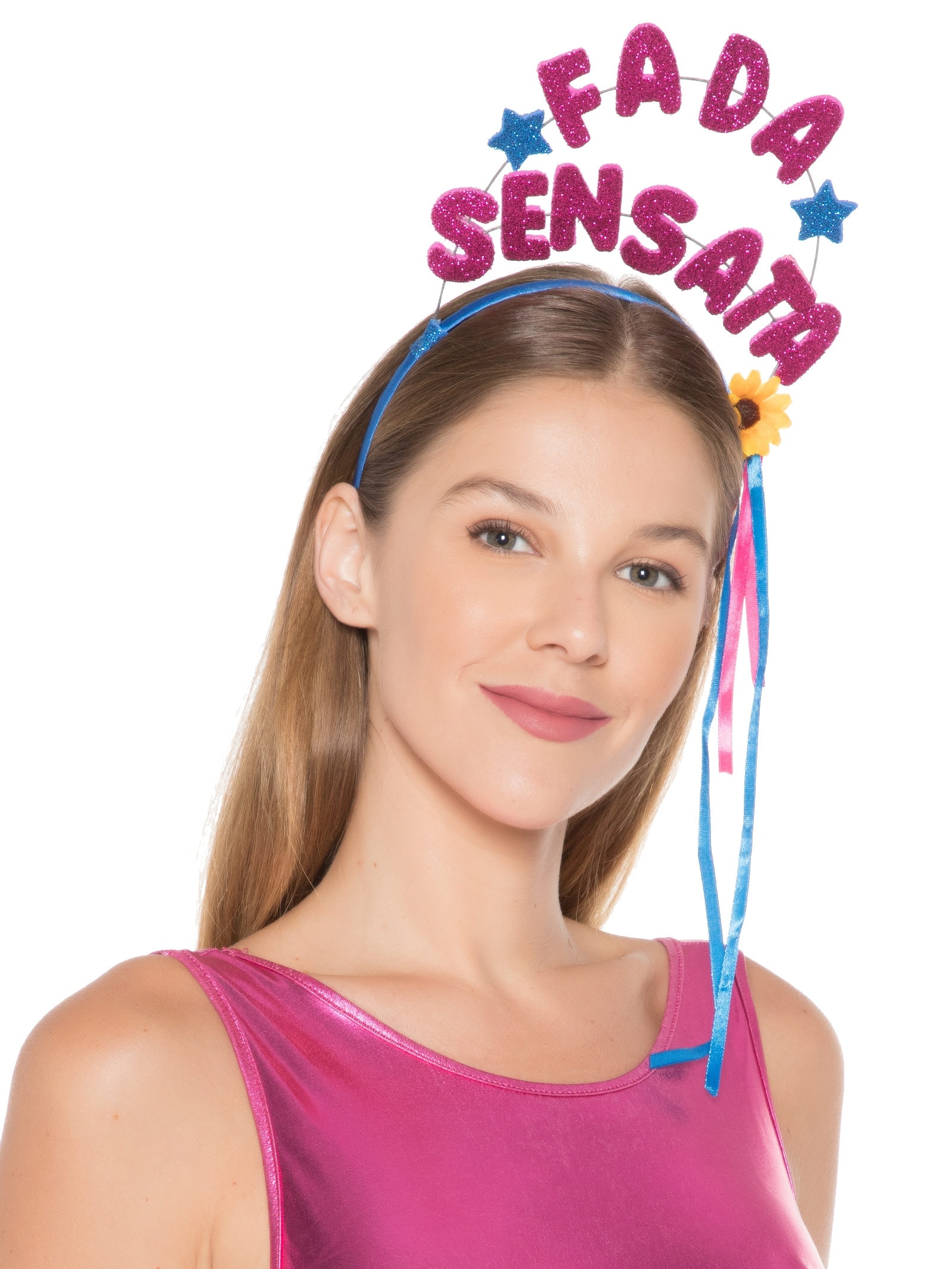 Tiara Carnaval Fada Sensata Azul Market 33