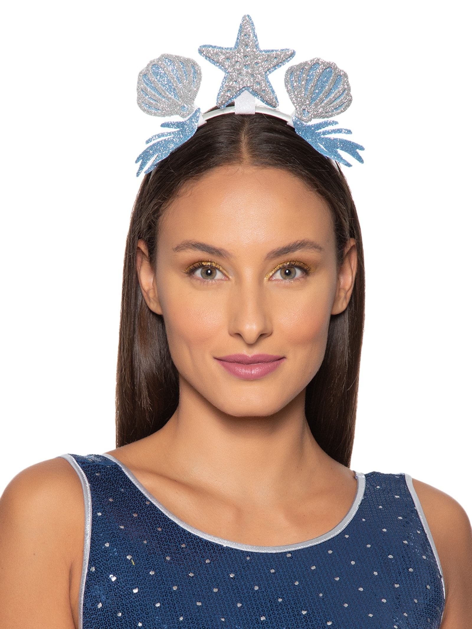 Tiara Carnaval Sereia Prata Market 33