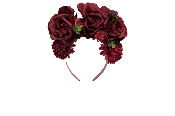 Tiara Feminina Carnaval Cravo e Rosa - Vermelho