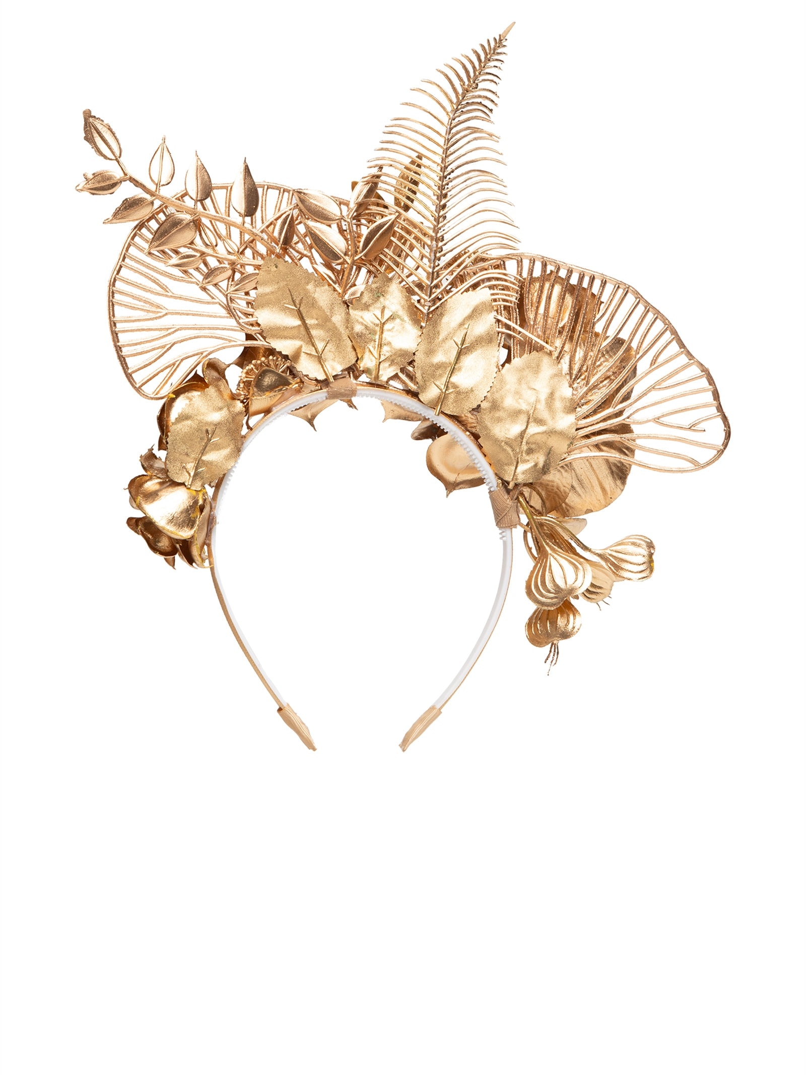 Tiara Feminina Carnaval Flores Dourado Market 33