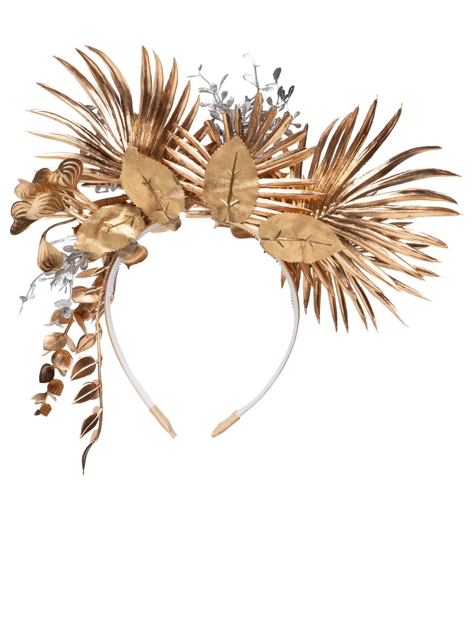 Tiara Feminina Carnaval Flores - Dourado - Market 33