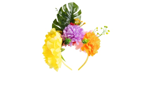 Tiara Feminina Carnaval Tropical - Amarelo