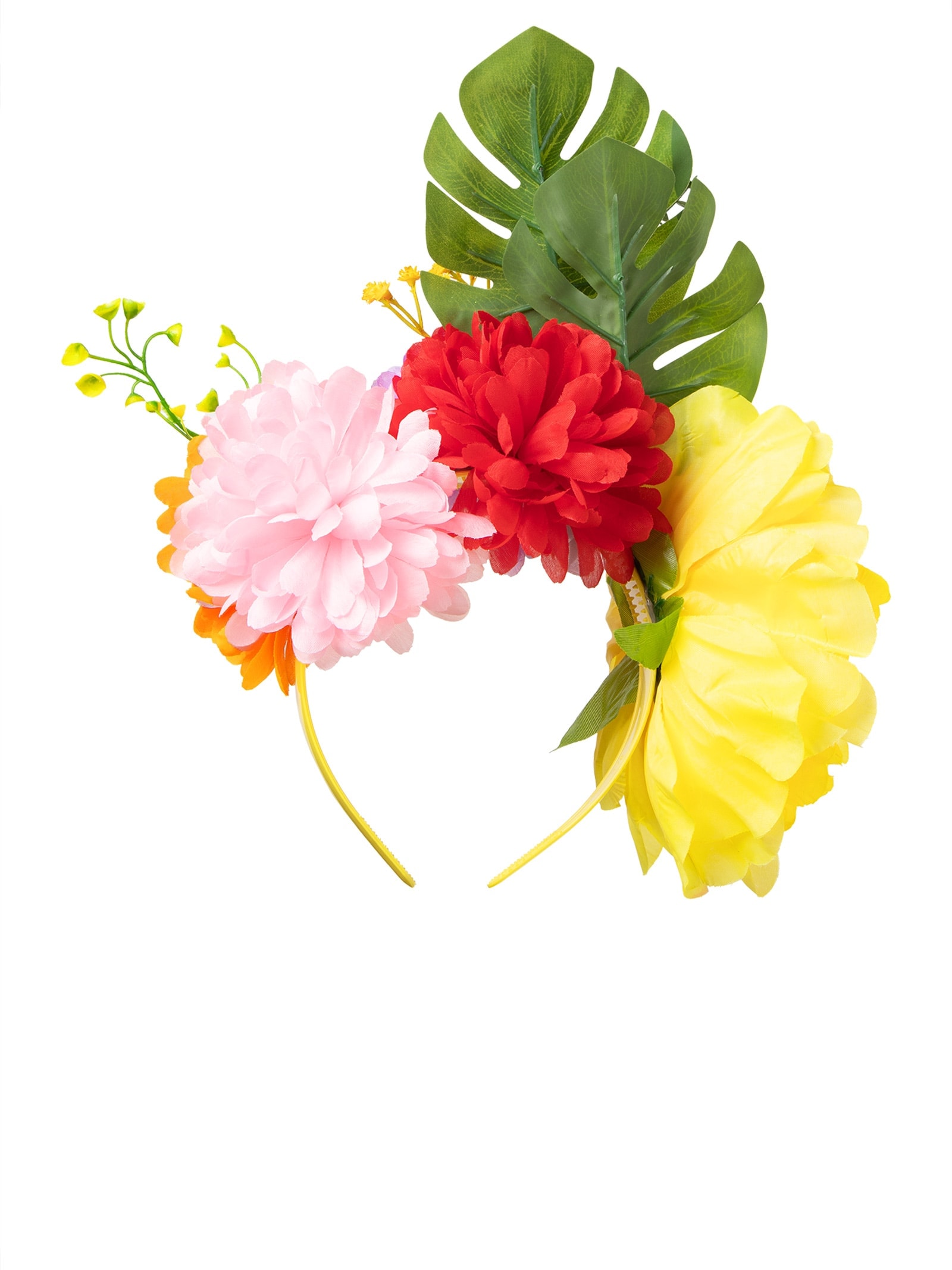 Tiara Feminina Carnaval Tropical Amarelo Market 33