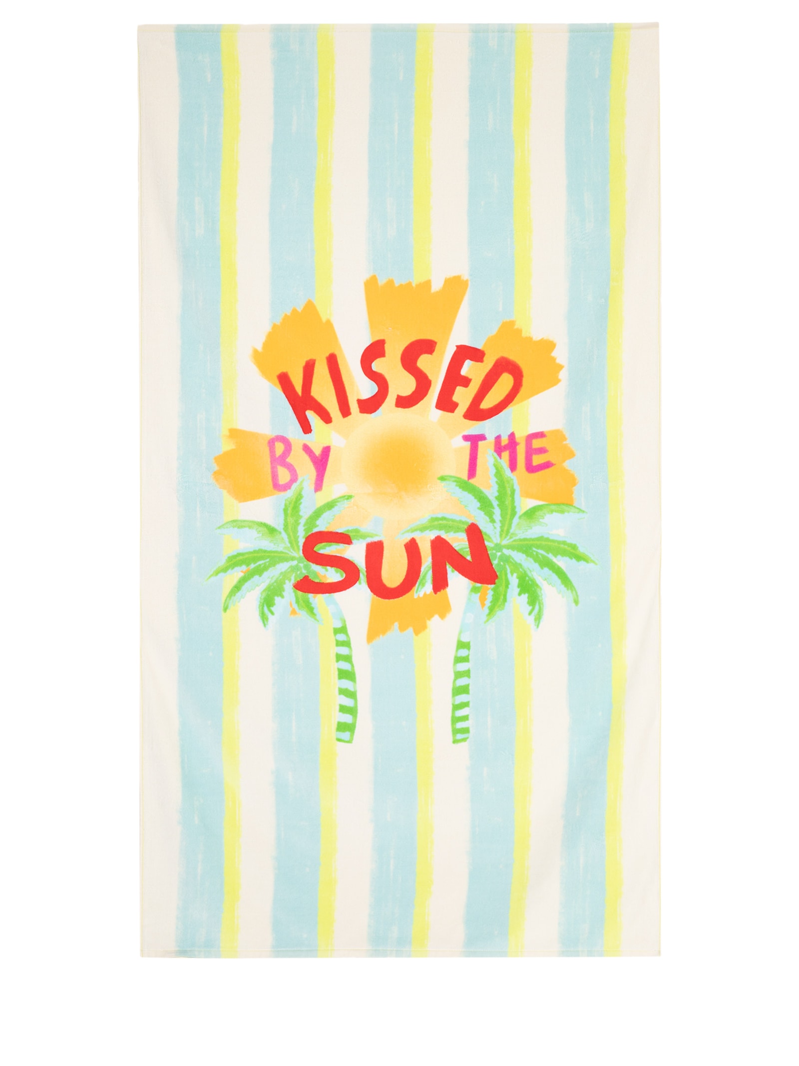 Toalha Chamego Kissed By The Sun Listrado Azul Farm Etc