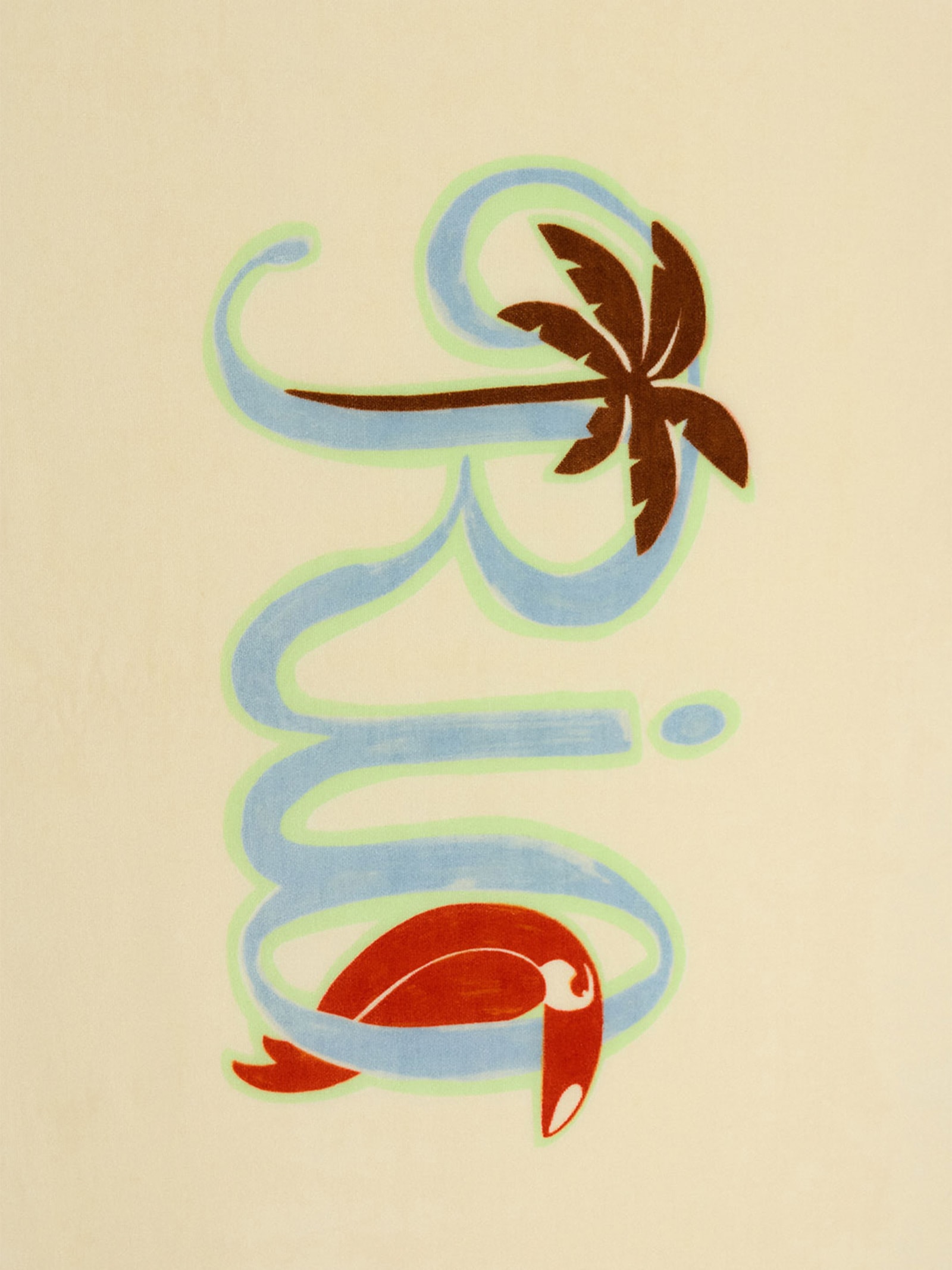 Toalha Chamego Rio Tipográfico Off White Farm Etc