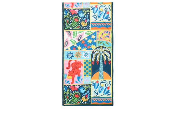 Toalha Estampa Tropical - Azul