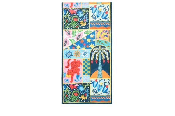 Toalha Estampa Tropical - Azul