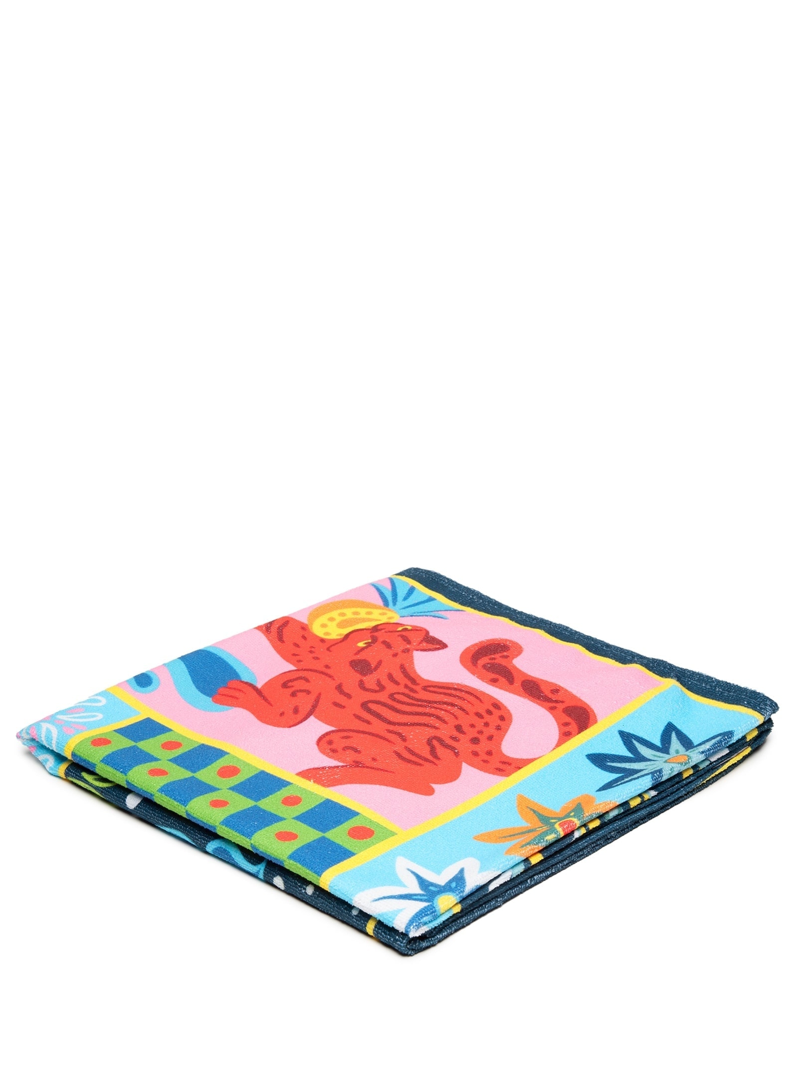 Toalha Estampa Tropical Azul Mktbeach