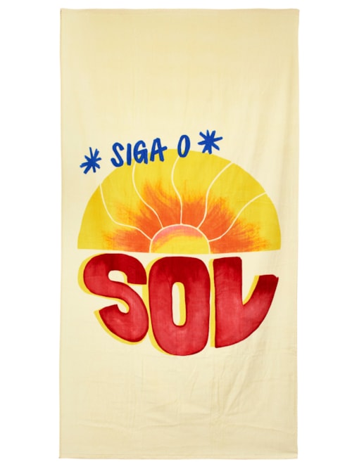 Toalha Feminina Chamego Siga O Sol – Branco