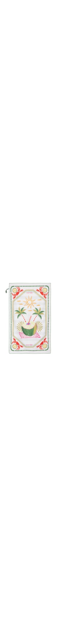 Toalha Tchibum Lenço Comida de Praia - Branco