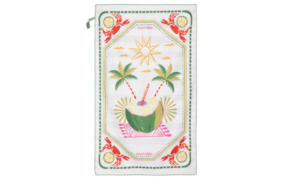 Toalha Tchibum Lenço Comida de Praia - Branco