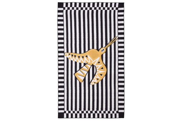 Toalha Tchibum Listra Urbana Beija Flor - Preto