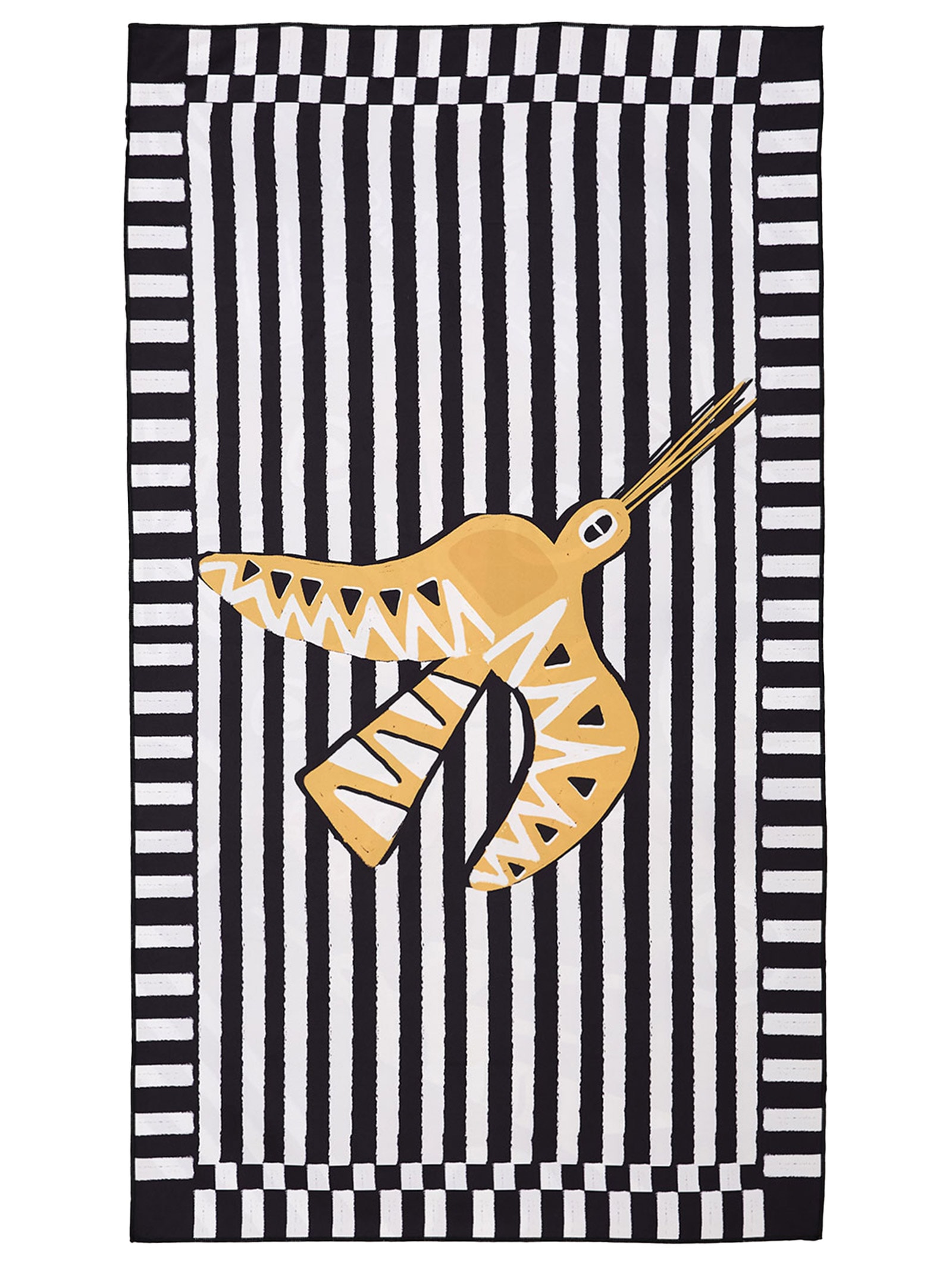 Toalha Tchibum Listra Urbana Beija Flor Preto Farm Etc