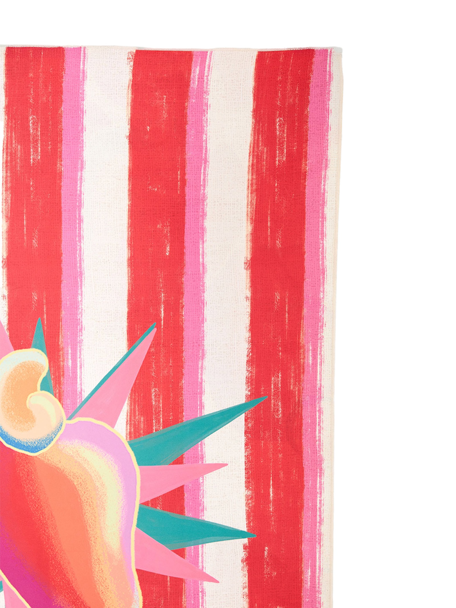 Toalha Tchibum Listrado X Suco De Caju Rosa Farm Etc