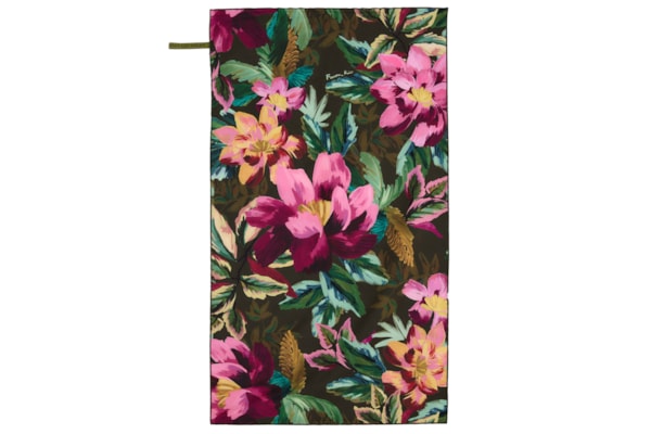 Toalha Tchibum Painted Flowers Xadrez - Verde