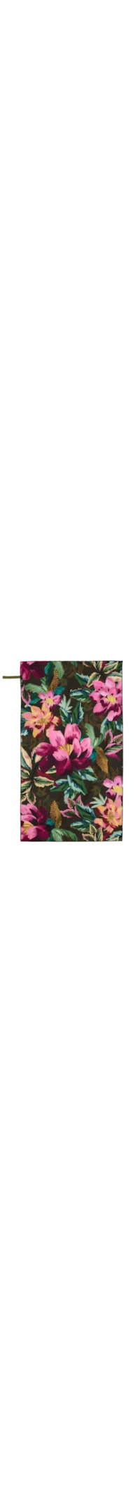 Toalha Tchibum Painted Flowers Xadrez - Verde