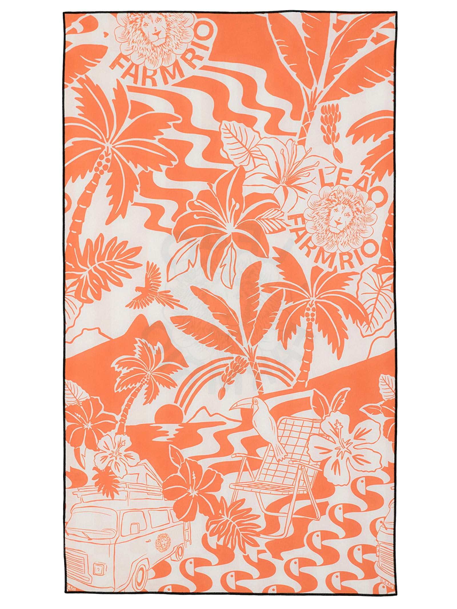 Toalha Tchibum Rio de Matte Leão Laranja Farm Etc + Matte Leão
