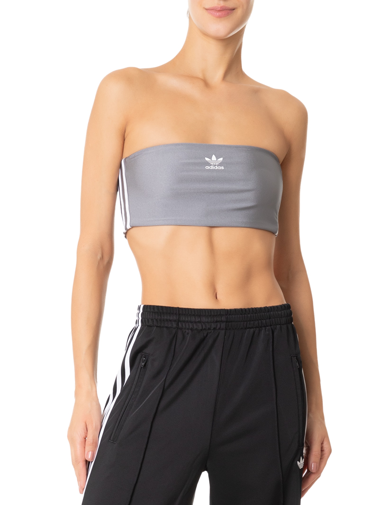 Adidas Originals - Top 3 Stripes Tube - Cinza