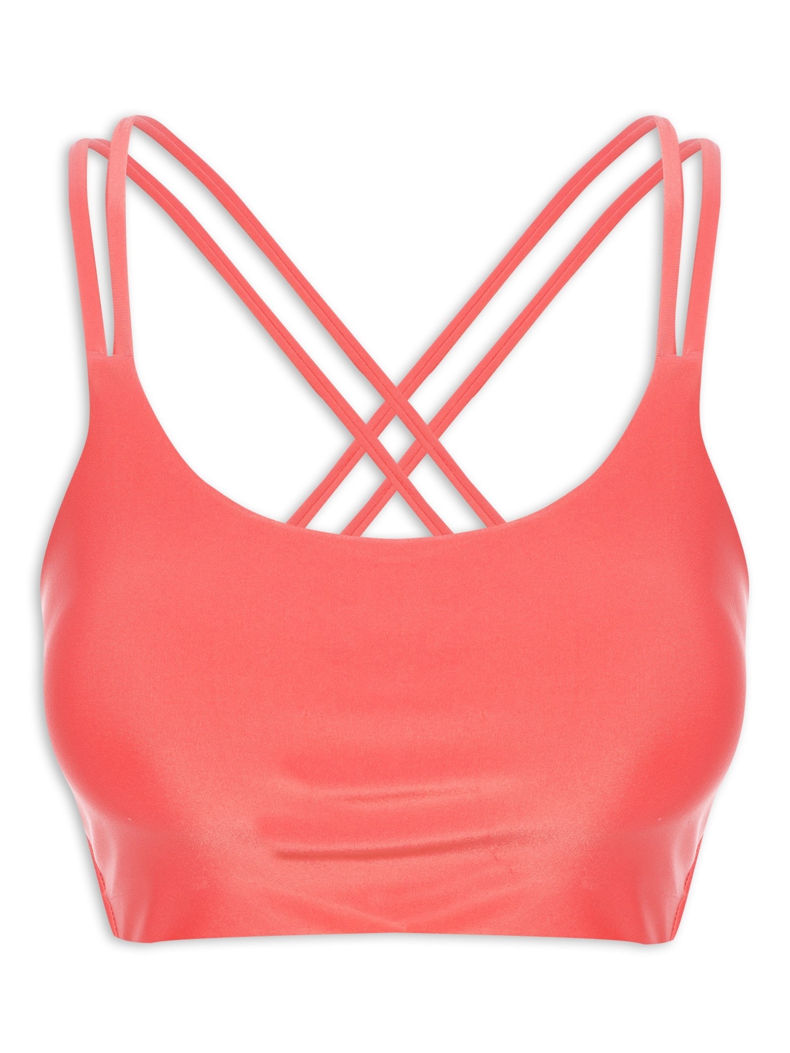 Top Alça Cruzada Liso Action Laranja Body For Sure