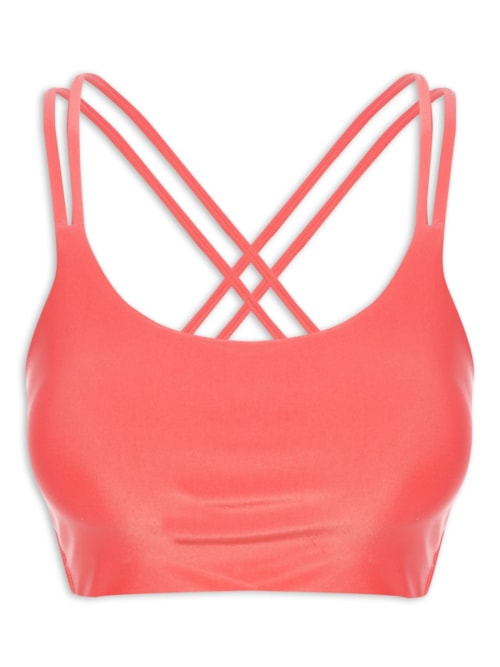 Top Alça Cruzada Liso Action – Laranja
