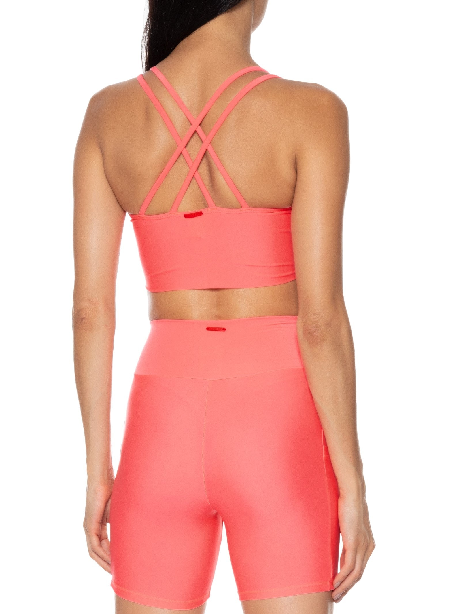 Top Alça Cruzada Liso Action Laranja Body For Sure
