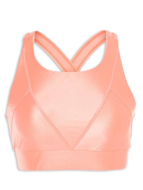 Top Alça Cruzada Liso – Laranja