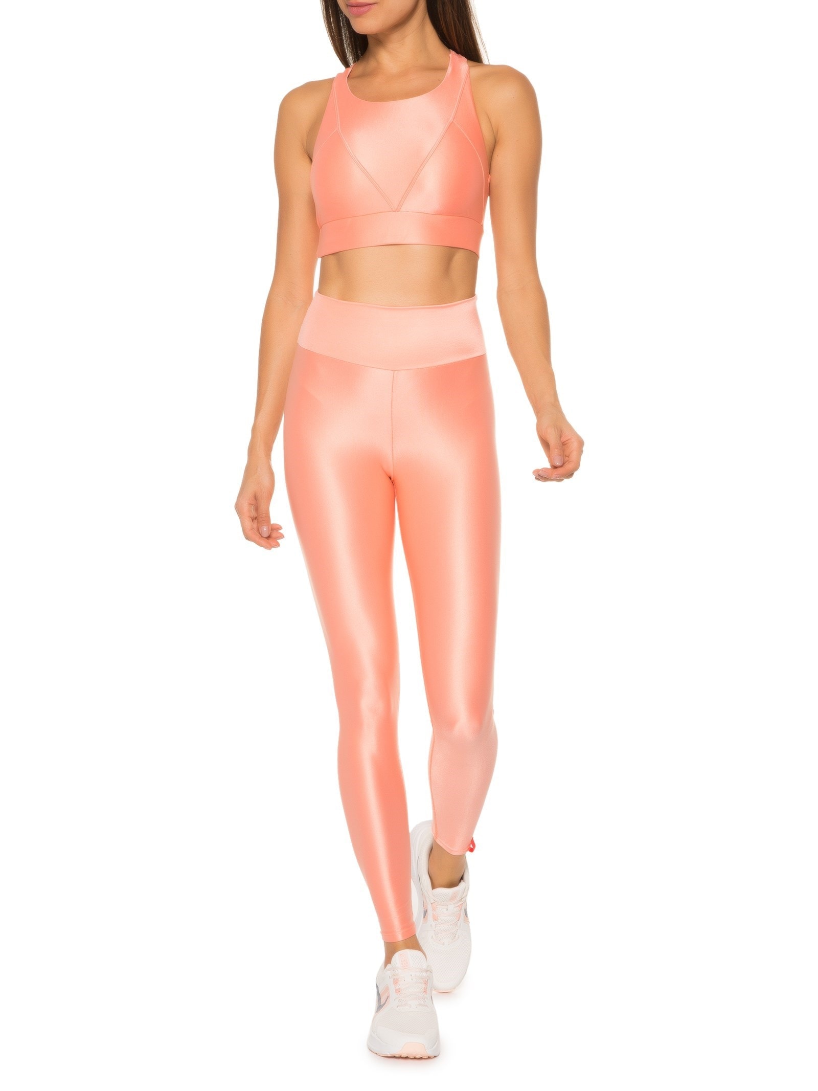 Top Alça Cruzada Liso Laranja  Body For Sure