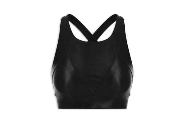 Top Alça Cruzada Liso - Preto 