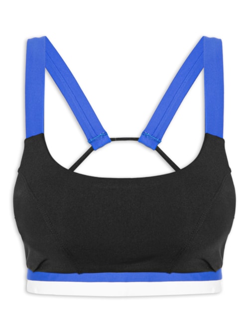 Top Alça Cruzada Liso – Preto