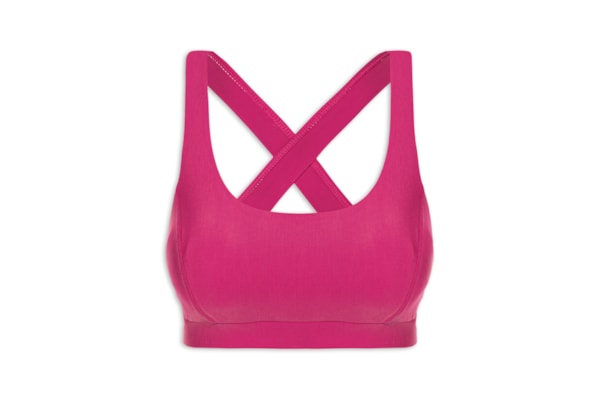 Top Alça Cruzada Liso - Rosa