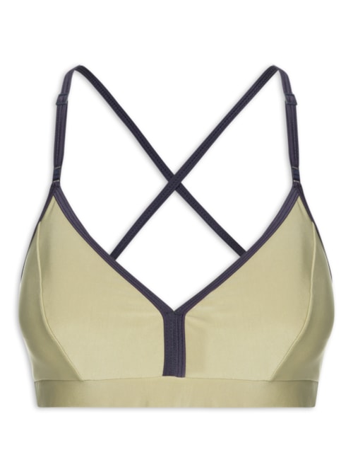 Top Alça Cruzada Liso - Verde