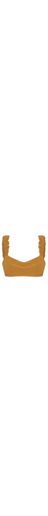 Top Alça Fru Fru - Amarelo