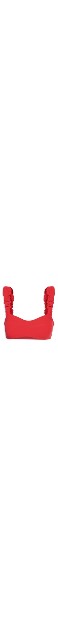 Top Alça Fru Fru - Vermelho