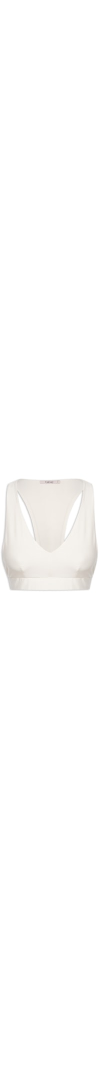 Top Alça Larga Liso - Off White