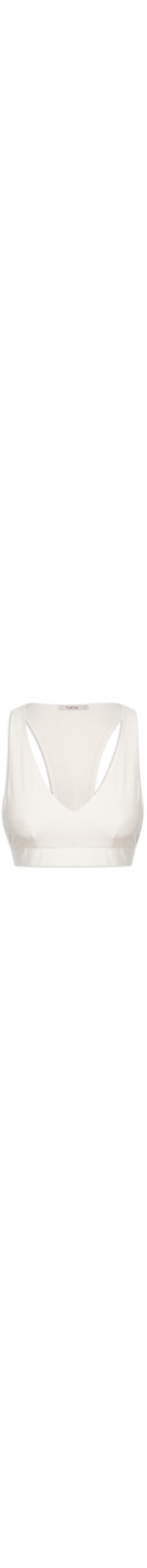 Top Alça Larga Liso - Off White