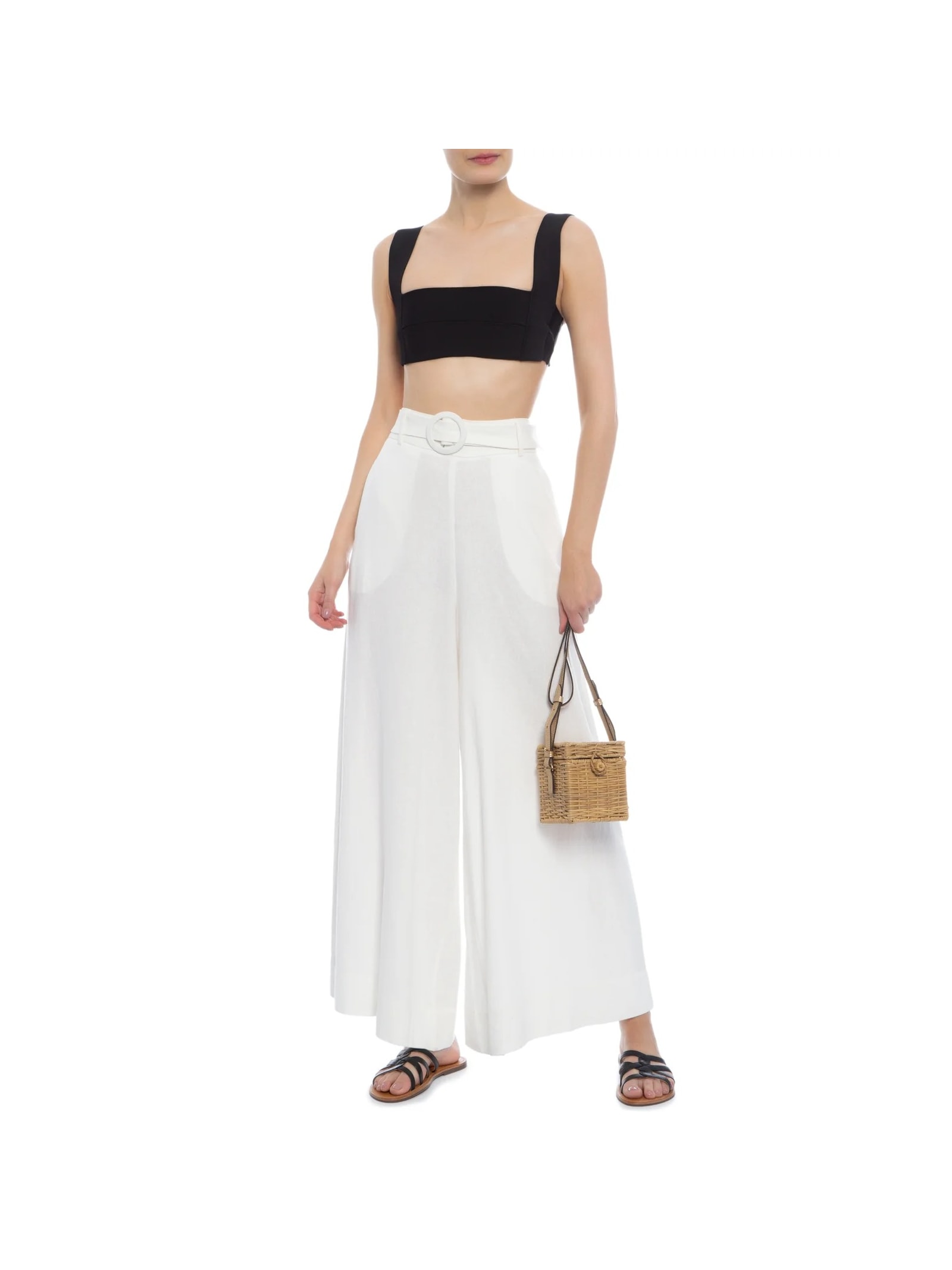 Top Alça Larga Tricot Preto Haight