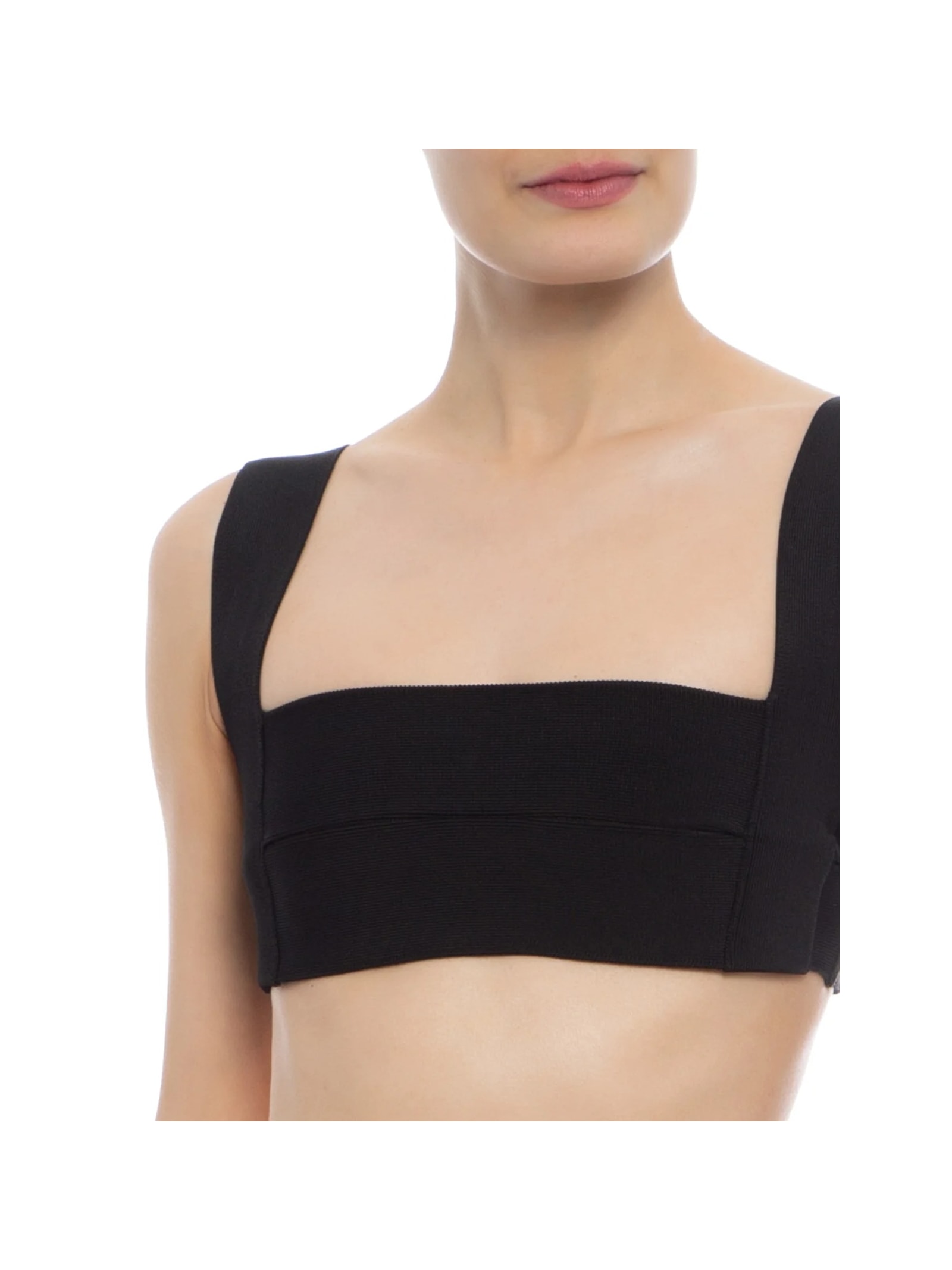 Top Alça Larga Tricot Preto Haight