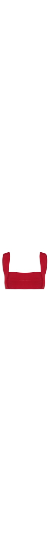 Top Alça Larga Tricot - Vermelho