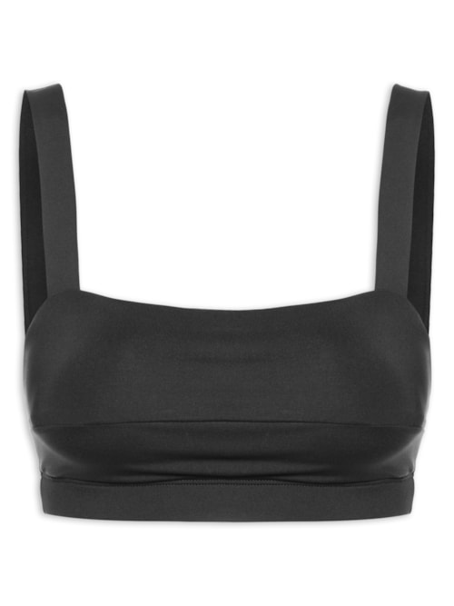 Top Alça Liso – Preto