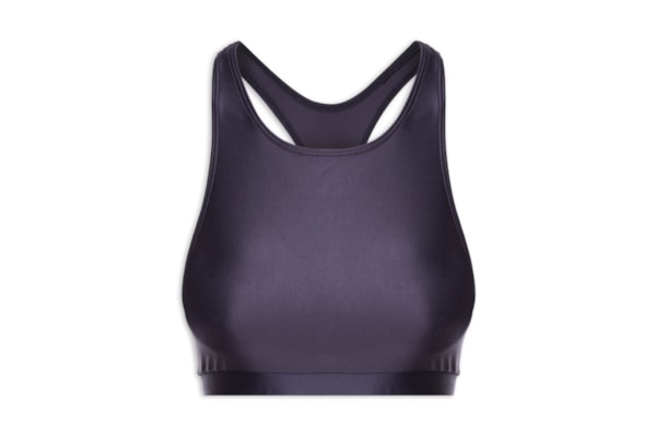 Top Alça Nadador Liso - Azul