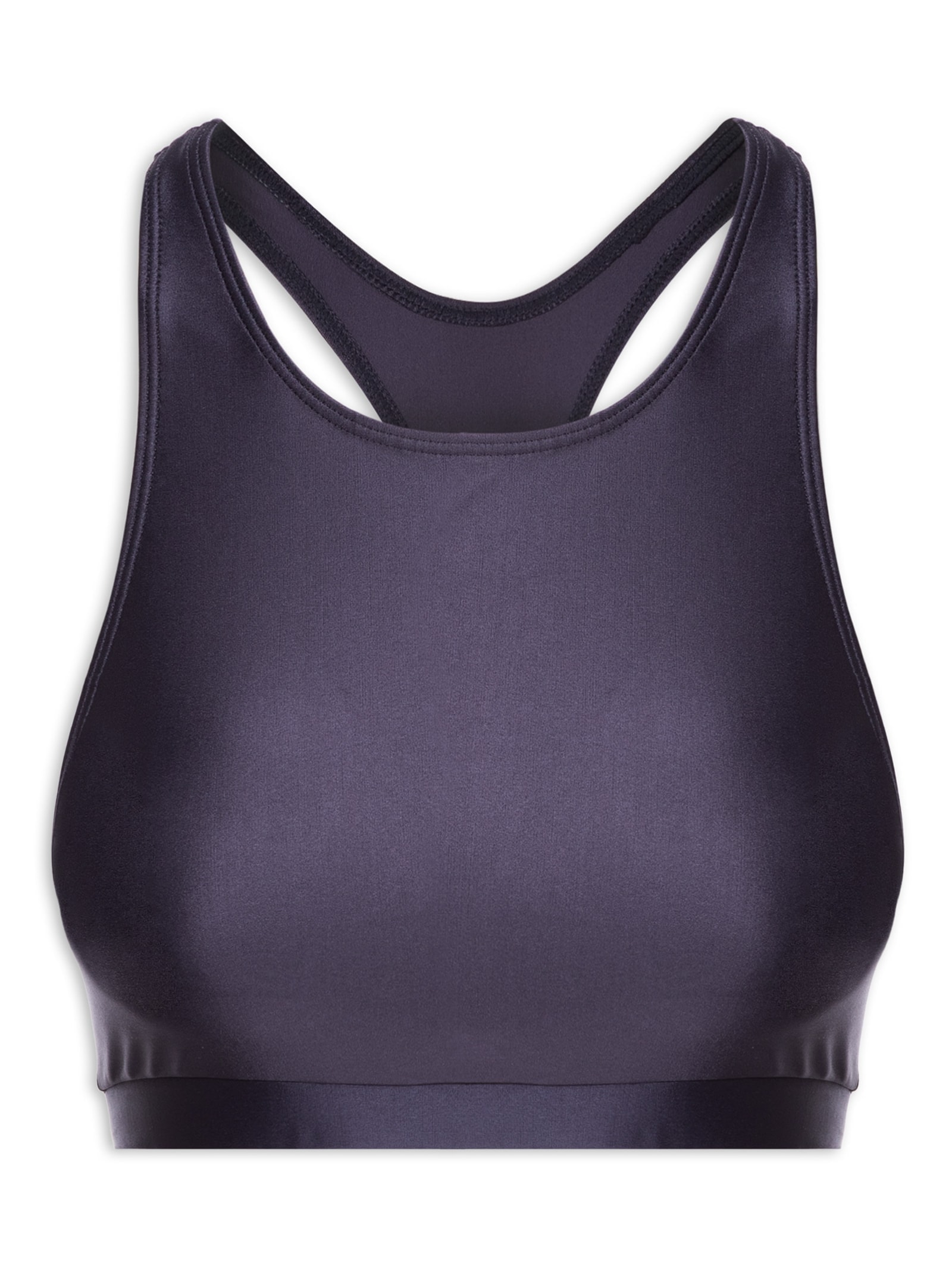 Top Alça Nadador Liso Azul Body For Sure