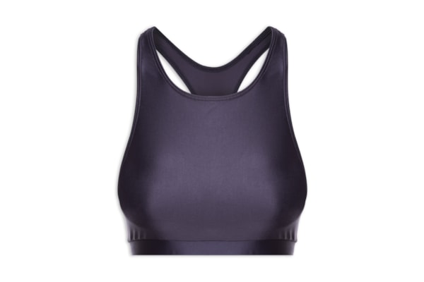 Top Alça Nadador Liso - Azul