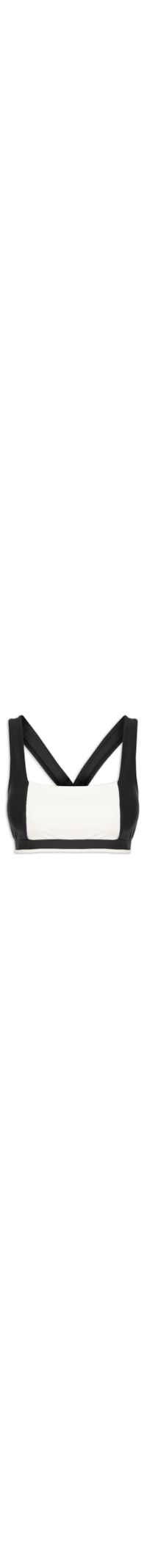 Top Alça Nadador Liso - Preto