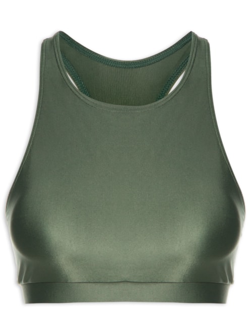 Top Alça Nadador Liso – Verde